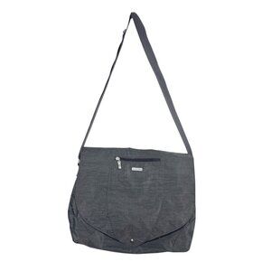 Baggallini Dark Gray Neighborhood Messenger Laptop Travel Bag